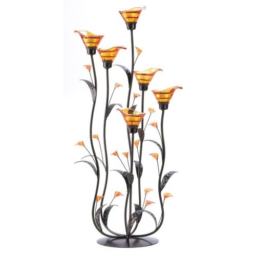 Black and orange iron glass - black,
