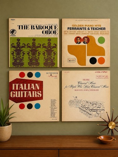 Vintage mid century record - century,
