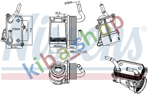 Oil radiator with filter - oil,