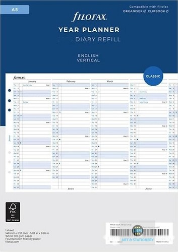 Filofax year planner - filofax,
