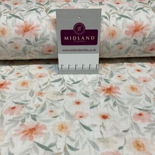 White Double gauze embroidery