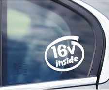 16V INSIDE CAR WINDOW STICKER