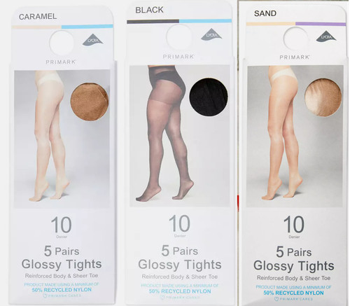 Pair glossy tights denier - pair,