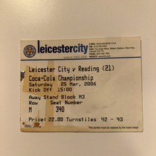 Leicester City v Reading 2006