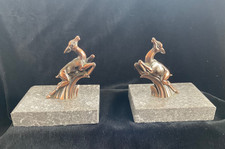 Art Deco Gazelle Book Ends
