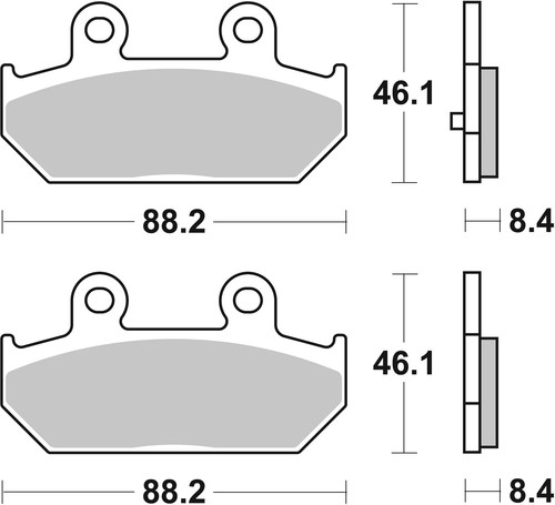 Brake pad set disc - pad,