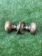 Pair Of Vintage Brass Door