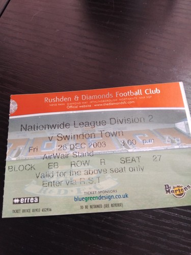 Rushden diamonds vs - rushden,