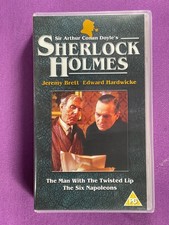 Sherlock Holmes, the MAN With the Twisted Lip, the SIX Napoleons VHS Video Tape