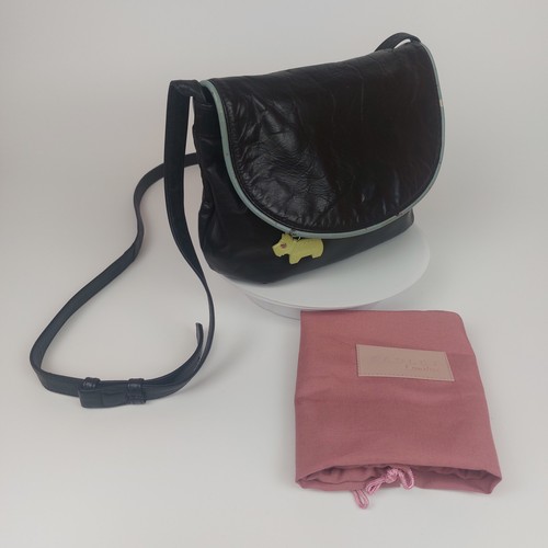 Radley black leather crossbody - black,