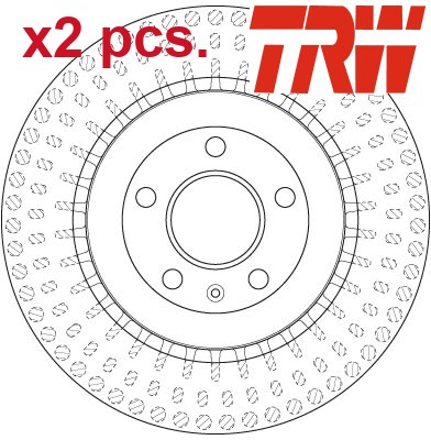 Pcs rear brake disc set - pcs,