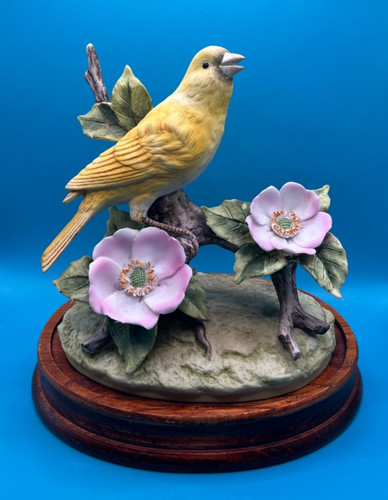 Vintage porcelain canary bird - vintage,