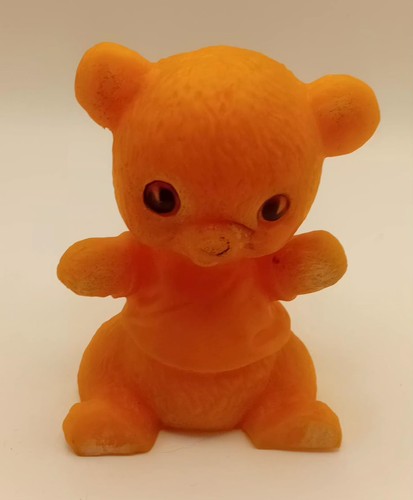 Vintage cute orange bear - cute,