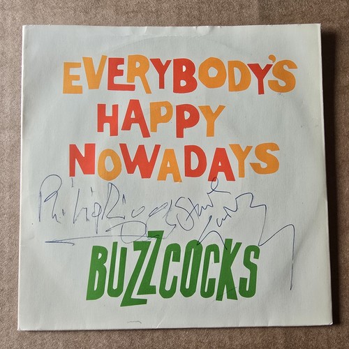 Rare buzzcocks fully - signed, 7"