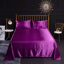 New Satin Silk Flat Sheet