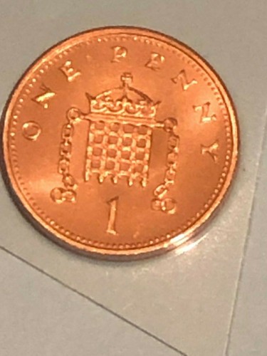 1996 penny one pence coin - penny,