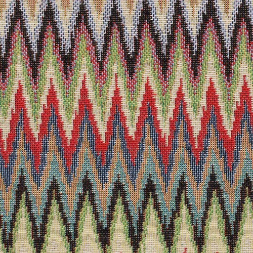 Zigzag multi tapestry fabric - zigzag, |