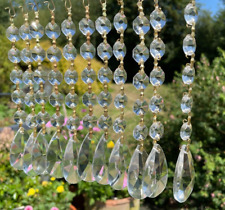 10 x  Vintage Wedding Chandelier Prisms and Drops Light Catcher Recycled. D3/3