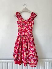 LAURA ASHLEY Dress 10 Red