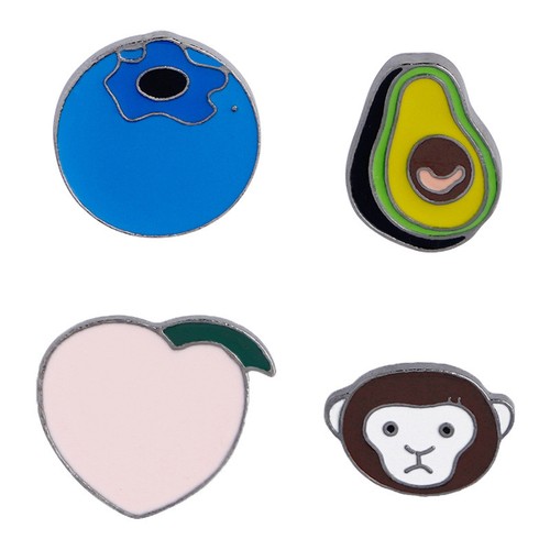 Cartoon enamel badge brooch - enamel,