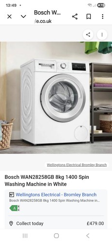 Bosch wan28258gb washing - bosch,