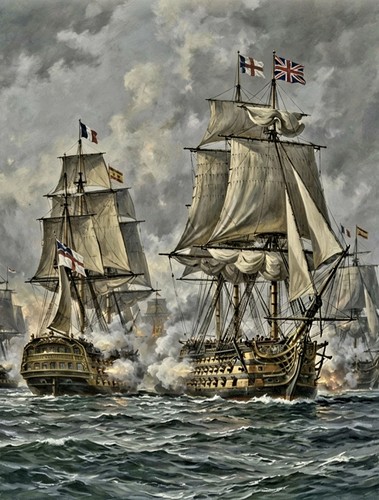 Victory during the - h.m.s,