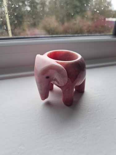 Small elephant shaped marble - small,