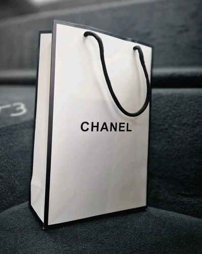 Chanel paper bag with roped - chanel,