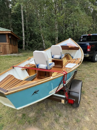 Wood mackinze river boat - mackinze,