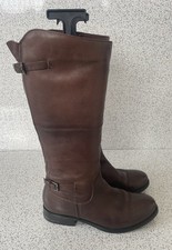 MANAS Design Brown Leather Knee High Boots - UK 5 EU 38