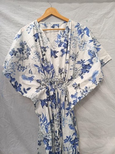 Indian cotton blue floral - indian,