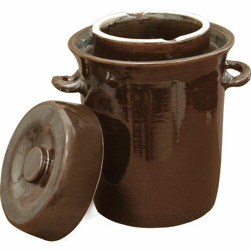 Stoneware fermenting crock - fermenting, pot
