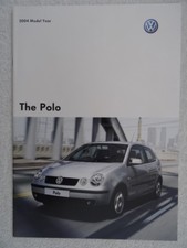 VW Polo brochure 2003 - E, S, SE, Sport models. 43 pages.Inc Colours/trims/spec.