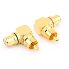 2*90 Degree RCA Phono Adapter
