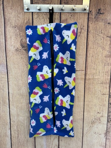 Fleece zip bridle bags - fleece,