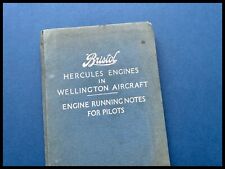 Pilot’s Notes Bristol Hercules Engines In Wellington Aircraft Engine Running