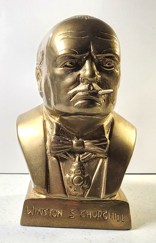 Vintage solid cast brass - solid,