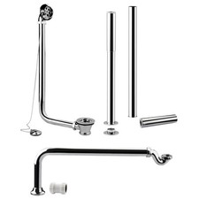 Hudson Reed Traditional Roll Top Bath Pack & Waste Standpipes & Trap Chrome