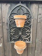 6 Metal flower pot holders