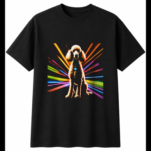 Airbrush standard poodle - airbrush,