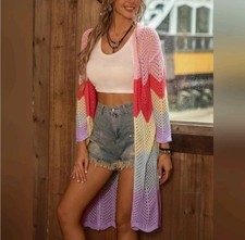 Rainbow Western Boho Chevron