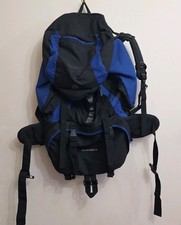 Eurohike Pathfinder Backpack 65 Litre Black And Blue Hiking Camping Rucksack 
