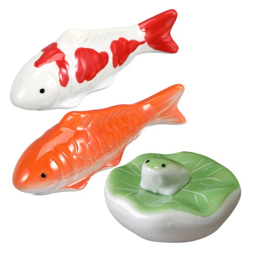 Ceramic floating koi - ceramic,
