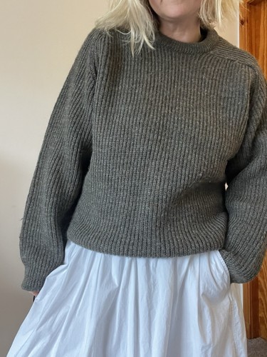 100 wool ribbed fisherman - 100%,