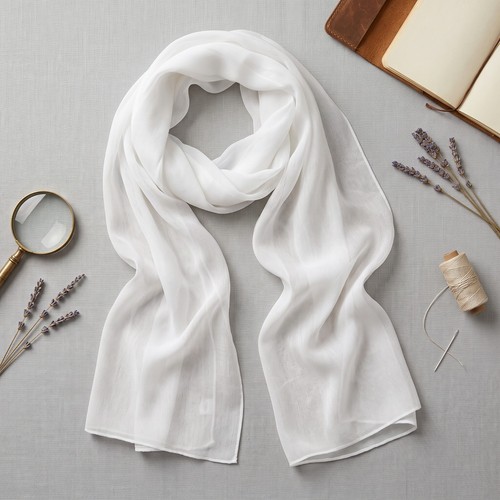 Womens plain chiffon scarf - chiffon,