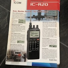 Icom r20 scanning receiver - scanning,