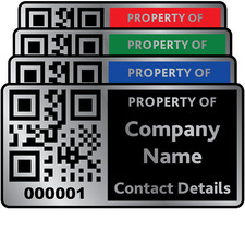 Silver Personalised QR Code