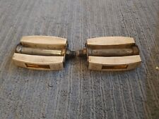 RETRO VINTAGE 70'S WECO WHITE RUBBER BLOCK PEDALS Eroica