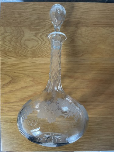 Vintage crystal glass - crystal, decanter