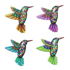 Metal bird wall art - 4x,